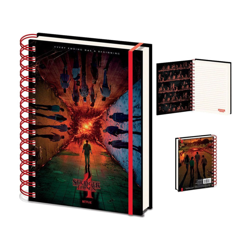 Quaderno A5 Stranger Things 4 Every Ending Has A Beginning - Sr74282 Quaderno A5 Stranger Things 4 Every Ending Has A Beginning - Sr74282